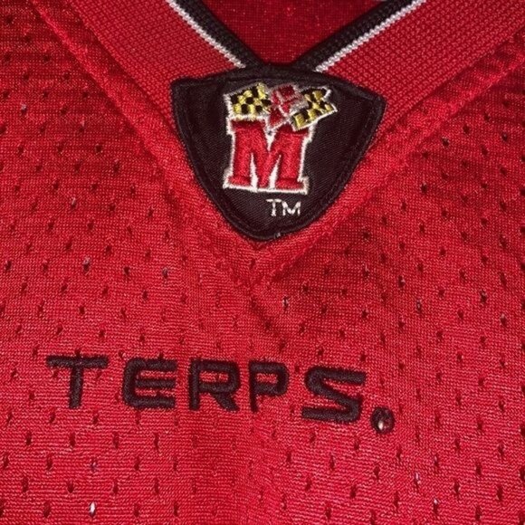 Colosseum Athletics Maryland Terrapins Red & Black Jersey 34 L Mens Sports Appar - Picture 3 of 14